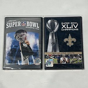 NFL Football Greatest Super Bowl Moments I-XLI 2007 Saints XLIV DVDs Sealed